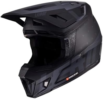 Helm MIT Brille LEATT KIT Moto 7.5 V26 RED (55-56 cm) S