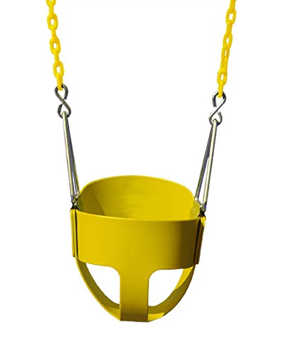 Gorilla Playsets Full Bucket Toddler Swing Color: Yellow