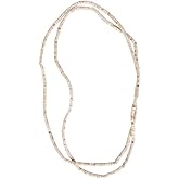 Generic Tulsi Kanthi Mala Original - 2 Round Brown Wooden Mala (Double Layer) for Neck Wearing, Regular, Beige