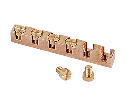 Alnicov 43MM Height Adjustable Brass Guitar Nut for 6-String TL ST Electric Bass
