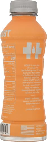HOIST PREMIUM MILITARY HYDRATION ELECTROLYTE DRINK, POWERFUL IV-LEVEL HYDRATION, CLINICALLY PROVEN PERFORMANCE DRINK, PEACH MANGO, 16 FL OZ (PACK OF 12)