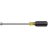 Klein Tools 646-3/8M Magnetic Tip Nut Driver, Made in USA, 3/8-Inch with 6-Inch Hollow Shank
