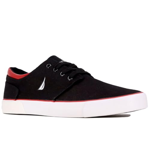 Nautica Men's Lace-Up Material Boat Shoe, Casual