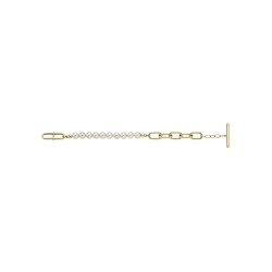 Fossil Women's Heritage Pearl D-Link Stainless