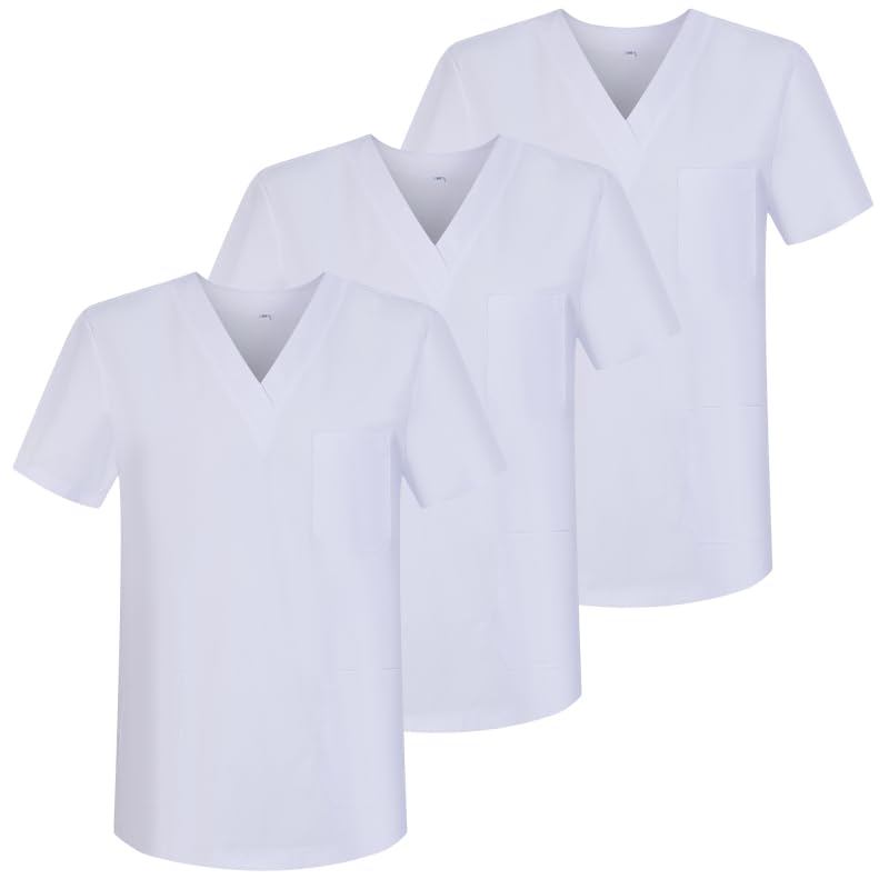 MISEMIYA Paquete 3 Unidades - CASACA SANITARIO UNISEX UNIFORMES SANITARIOS 3-6801