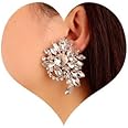 Sither Rhinestone Earrings for Women Large Dangling Crystal Earrings Jewelry for Prom Party Halloween Christmas Gift