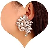 Sither Rhinestone Earrings for Women Large Dangling Crystal Earrings Jewelry for Prom Party Halloween Christmas Gift
