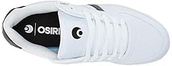 Osiris Men's Relic Skate Shoe, White/Black/Gum, 14