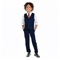 Marvelous World Boys' Suits Slim Fit Vest Set 2
