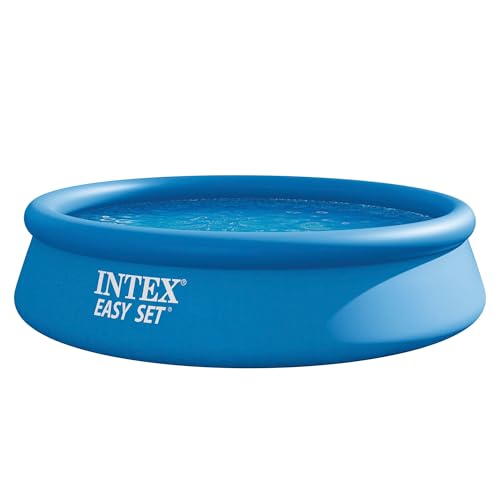 INTEX "Easy Set" XL Pool rund Aufstellpool 366 x 76 cm, Volumen 5.621 l, Großer Aufblasbarer Pool für den Garten – Aufstellpool Schwimmbecken Kinder a