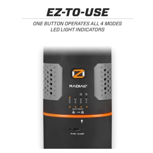 ScentLok OZ Radial EZ, Portable Ozone Generator (Black)