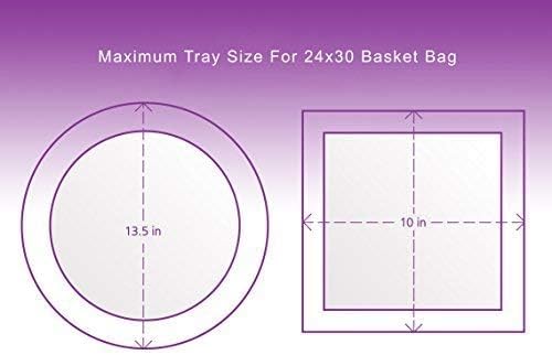 Purple Q Crafts Clear Basket Bags, Large Clear Cellophane Wrap for Baskets & Gifts 24x30 (40)