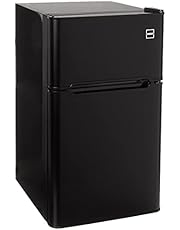 RCA RFR835-Black 3.2 Cubc Foot 2 Door Fridge and Freezer, Black