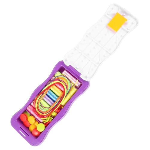 NUOBESTY 1set Weaving Bracelet Frame Kit for Hand Rope Making Easy to Use Craft Tool Scale Pattern for Beginners and Professionals for Bracelet Accessories