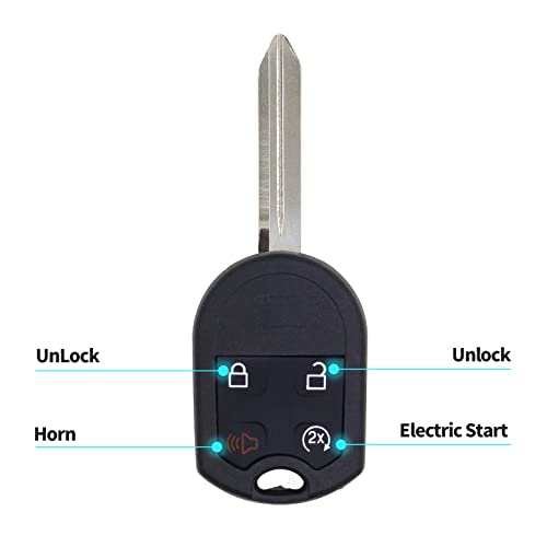2-Pack Keyless Entry Remote Key Fob For Ford & Lincoln – With Remote Start