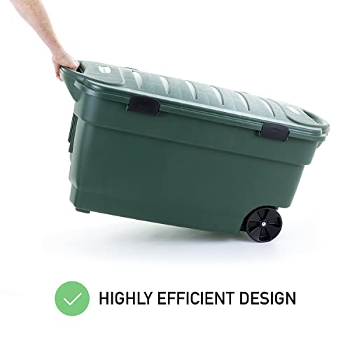 Rubbermaid ECOSense Wheeled Storage Totes, 40 Gal Pack of 2, Durable