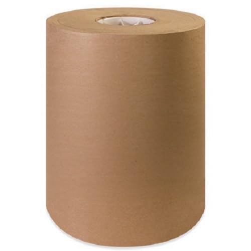 Photo 1 of 12" Wide x 1200' Long 30lb Thickness Brown Kraft Paper Roll For Packing, Shipping, Gift Wrapping Crafts, Cushioning Void Fill Rolls 100% Recycled Material