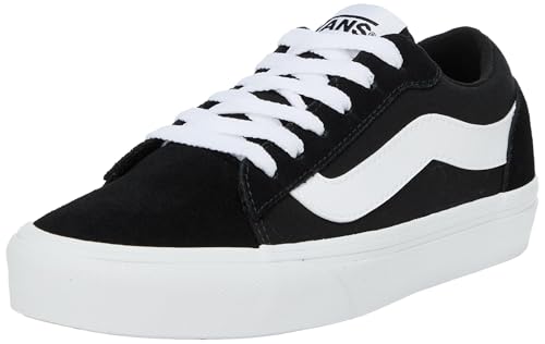 Homme Baskets Vero en Daim, Black/White, 39 EU