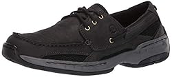Dunham Men's Captain Boat Shoe, Black, 14 2E US