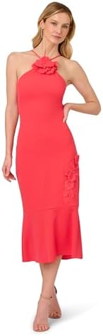 adrianna papell women's mock-neck knit mermaid dress adrianna papell women's mock-neck knit mermaid dress Adrianna Papell AP1E203825 Long Formal Halter Mermaid Prom Dress