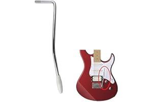 LinaLife diameter:3/16 inch (5.3mm) chrome silver Guitar Single Strat Tremolo Arm Trem Bar Whammy Bar for USA/Mexican Fender American Stratocaster Squier Standard Electric Guitar Parts Crank Handle