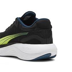 PUMA Men's SCEND PRO Sneaker, Black-Lime Pow-Ocean