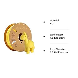 Polymaker Matte PLA Filament 1.75mm Yellow, 1.75
