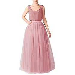 WDPL Long Tutu Tulle Skirt A Line Bridesmaid Skirts