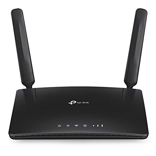 TP-Link Archer MR200 Cat4 + AC750 Mbps Dualband 4G LTE WLAN Router (150 Mbit/s im Download, simultanes 300 /s 2,4GHz + 433 /s 5GHz, frei konfigurierbarer LAN/WAN-Port) schwarz