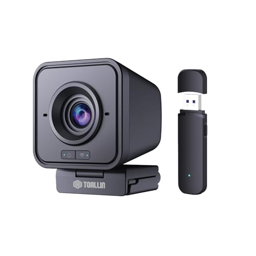 TOALLIN Kabellose Webcam für PC, 1080P Full HD Wireless Webcam