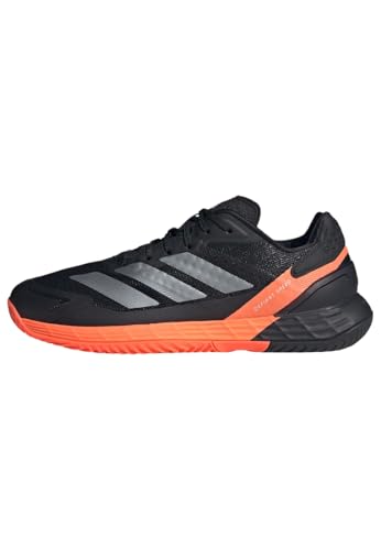 adidas Herren Defiant Speed 2 Tennis Shoes, core Black/core Black/Lucid Orange, 42 EU