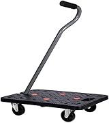 Unibos Heavy Duty Anti Slip Hand Dolly 200kg Capacity Plastic Platform view 3