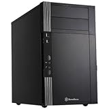 SilverStone Technology Tek Micro-ATX Mini-DTX, Mini-ITX Mini Tower Plastic with Aluminum Accent Computer Cases PS07B (Black)