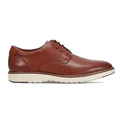 Rockport Men's Cacey Oxford, Dark Natural Leather, 12