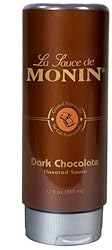 Monin Flavored Sauce, Dark Chocolate and
