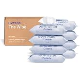 Coterie Baby Wipes for Sensitive Skin, 8-Pack (448 Count) | Includes 448 total wipes, 99% water, plant-based &amp; plastic-free fibers, hypoallergenic, pH balanced, unscented, EWG Verified