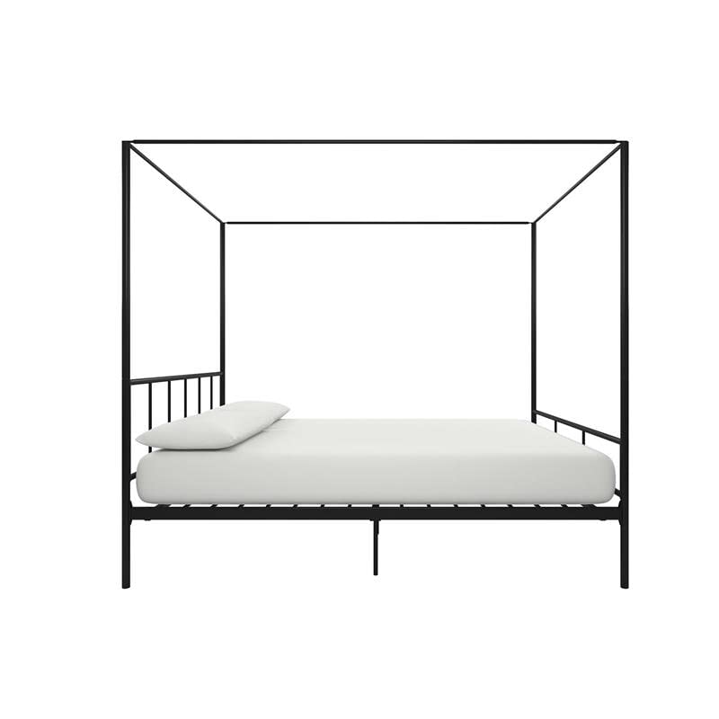 Novogratz Marion Canopy Bed Frame, Black, Queen Pricepulse