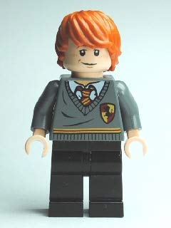 LEGO Harry Potter Minifigure Ron Weasley Gryffindor Stripe from Hagrid's Hut (2010)