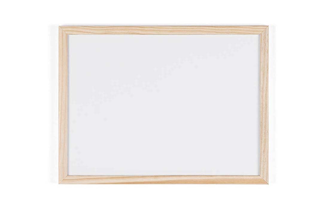 Bi-Office Whiteboard Budget, Magnetic, Wood Frame, 40 x 30 cm