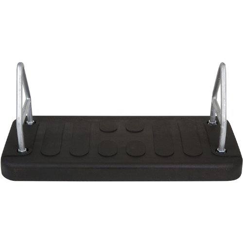 Swing Set Stuff Rubber Mega Flat Seat with SSS Logo Sticker, Black