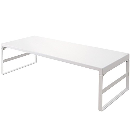 LIHIT LAB Desktop Stand (Monitor Stand), White, 9.8