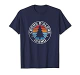 Coeur d'Alene Idaho ID Vintage Graphic Retro 70s