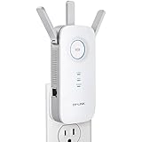 TP-Link AC1750 Dual Band Wi-Fi Range Extender, Gigabit Ethernet Port, Wall Plug, Smart Signal Indicator Light (RE450)