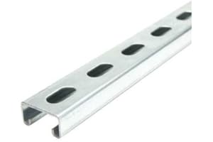 NAISIAN Strut Channel, 1-5/8" W, 5 Ft. L, Silver