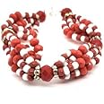 WORLDMARTSHOPPING WMS Ilde de Maso - Santeria, Orisha (Shango) 8" Long, Hand Made, Adult Unisex Bracelet - Ilde de Maso - Santeria, Orisha (Shango)