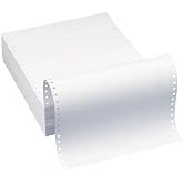 Alliance Continuous Computer Paper, 9.5 x 11, Blank Clean Perforated Edge 1-Part, 92 Bright, 20 lb, Made In The USA&hellip; (2,300 Sheets)