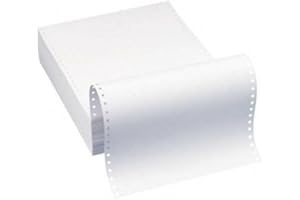Alliance Continuous Computer Paper, 9.5 x 11, Blank Clean Perforated Edge 1-Part, 92 Bright, 20 lb, Made In The USA… (2,300 Sheets)