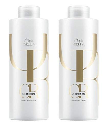 2 x Wella Oil Reflections Shampoo, 1000 ml