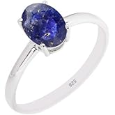 Natural Gemstone Ring, 925 Sterling Silver Ring Handmade Statement Ring For Women and Girls, Minimalist Gemstone Ring Engagement, Unique Christmas Jewelry Gift For, Promise Ring Size US