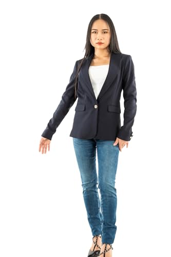 Morgan Veste Tailleur Droite boutonnée Bleu 40